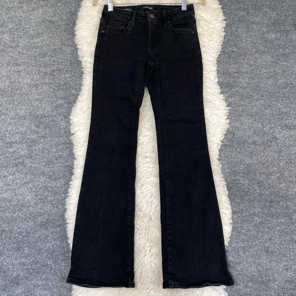 WILD FABLE LOW RISE FLARE BLACK DENIM JEANS Y2K GRUNGE ALT MALLGOTH ROCKER